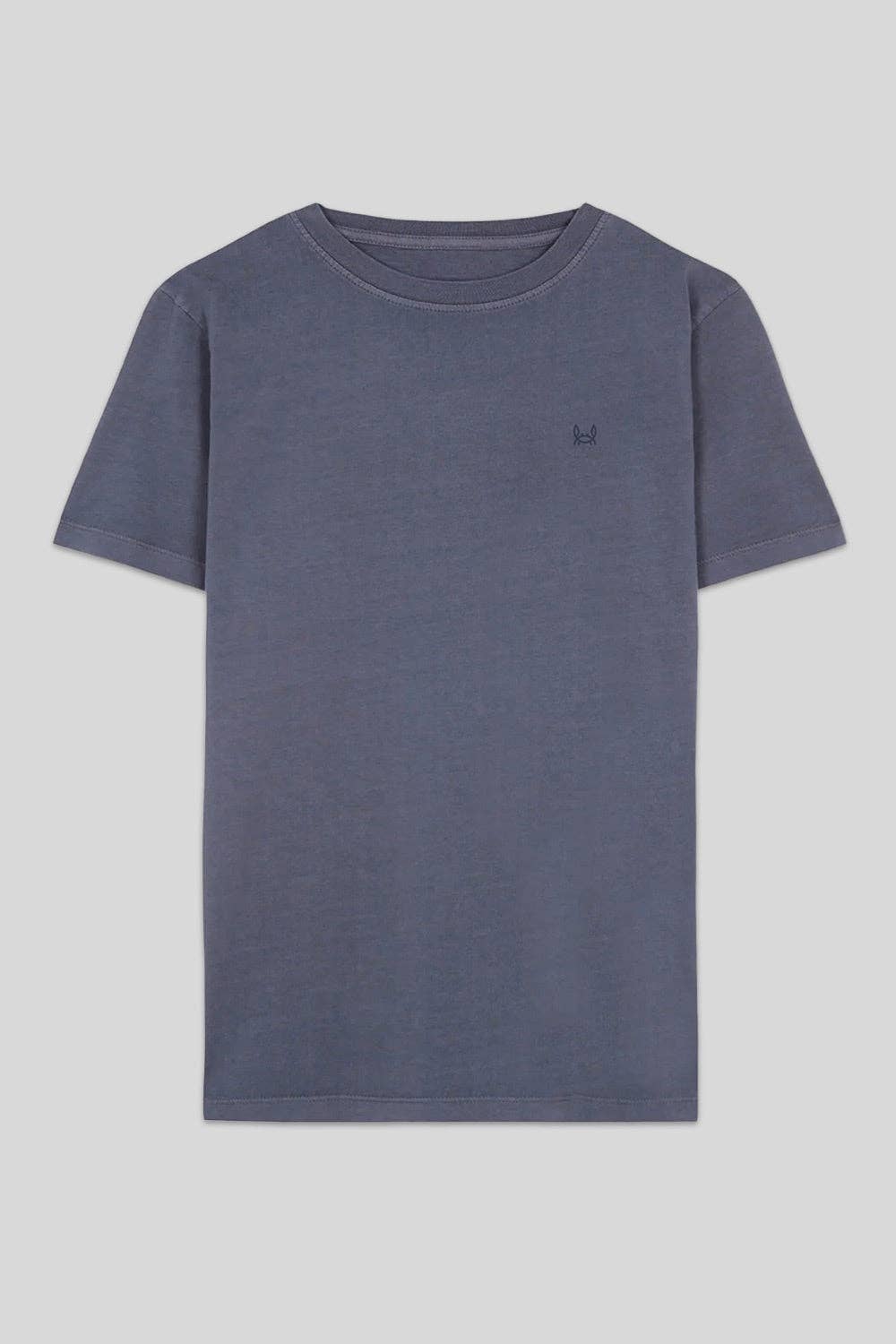 Blauwgroen gewassen T-shirt: Taling / S