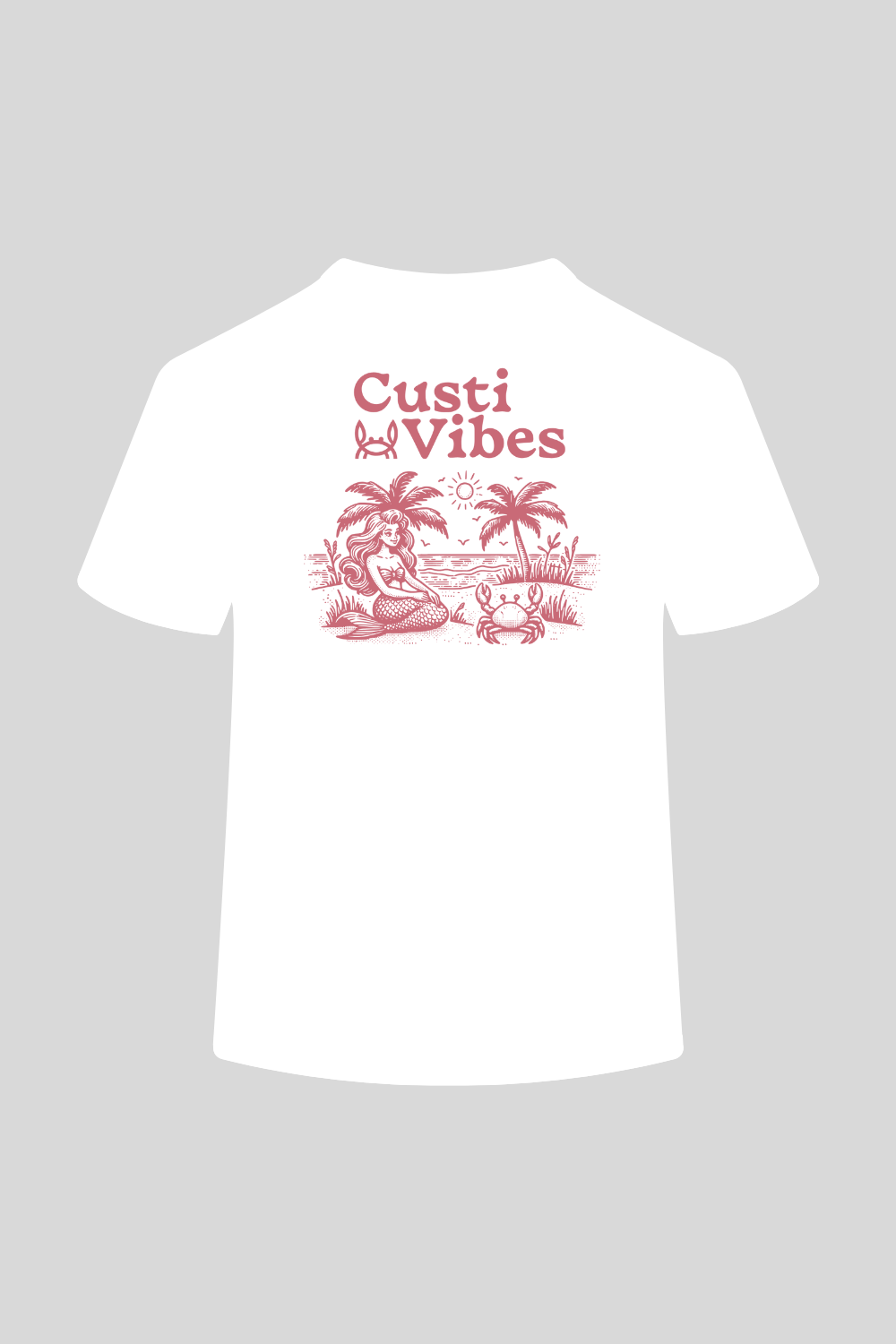 Wit Bordeaux Print T-shirt | Vibes: L