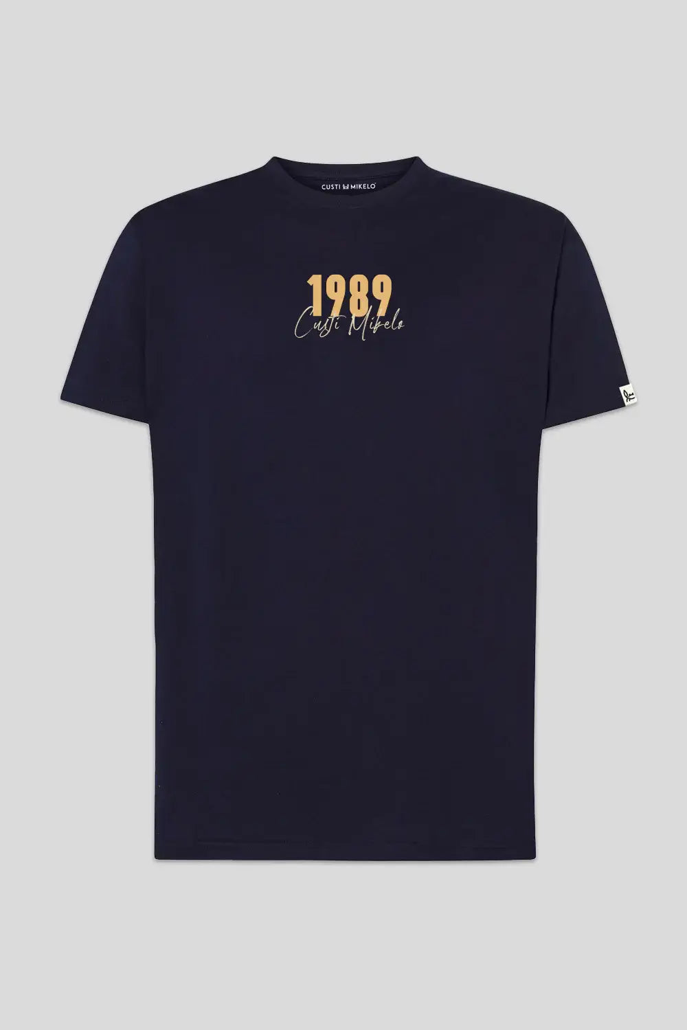 Marineblauw T-shirt 1989