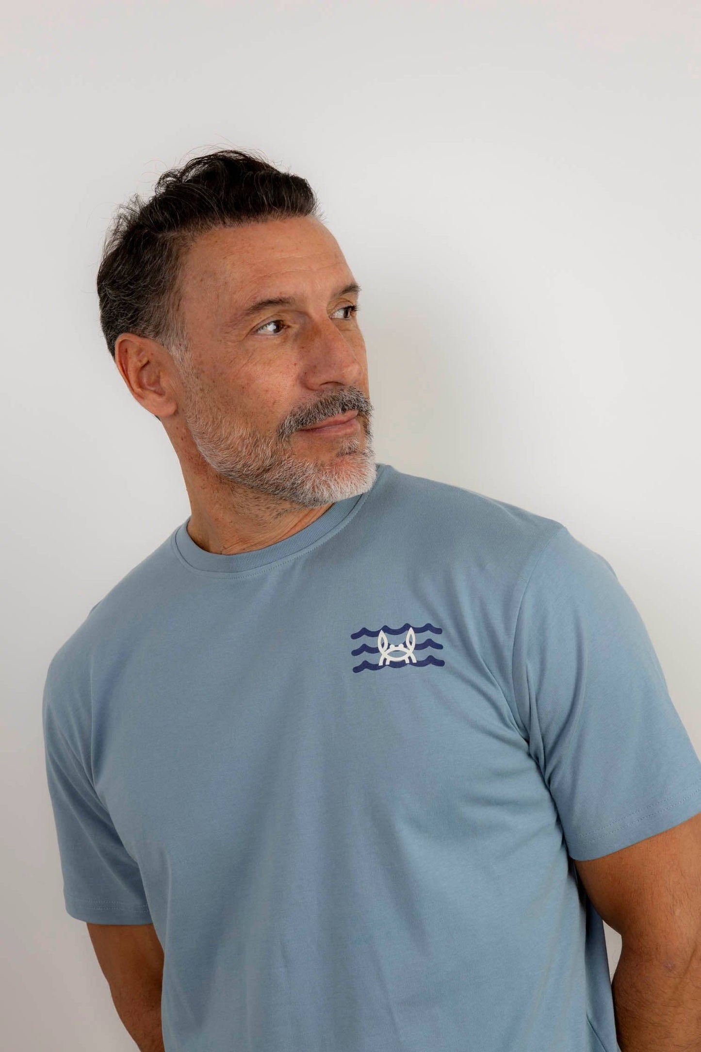 Blauw T-shirt | Waves: L