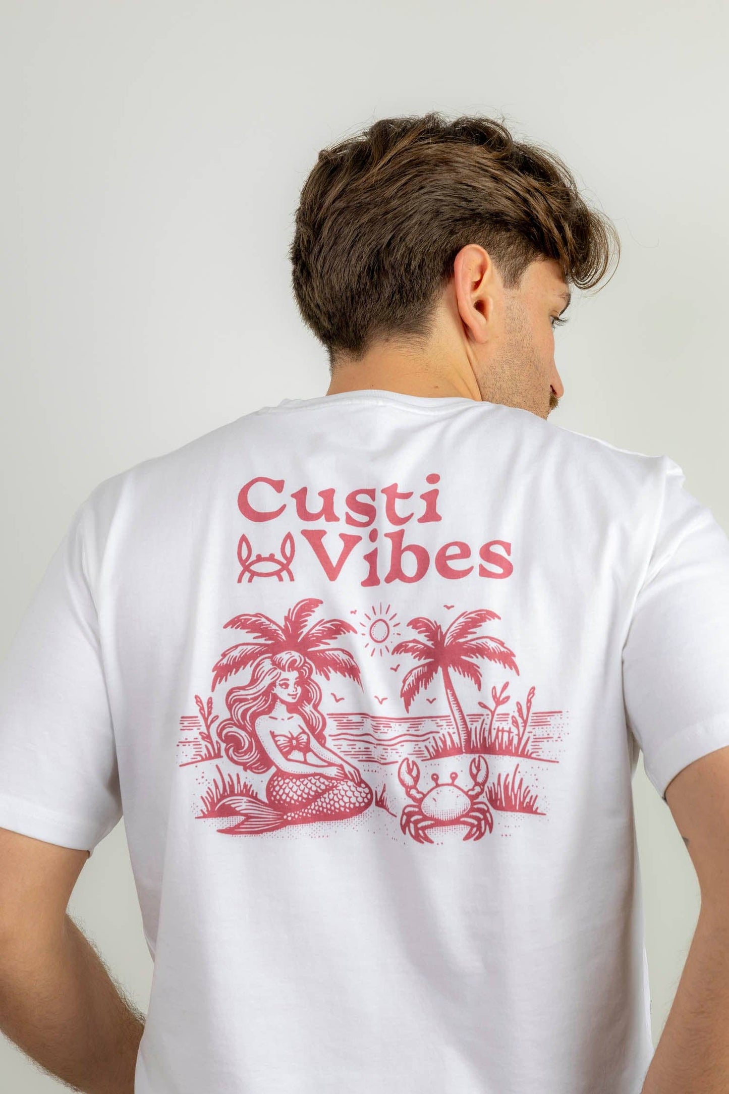 Wit Bordeaux Print T-shirt | Vibes: L