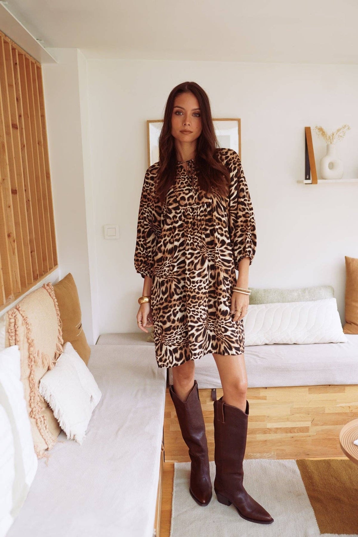 Jurk Maud: Luipaard / S/M