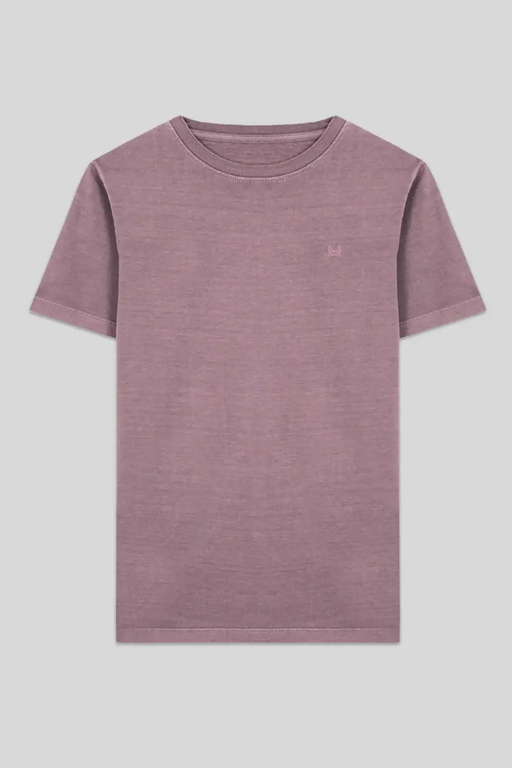 T-shirt basic wijnkleur