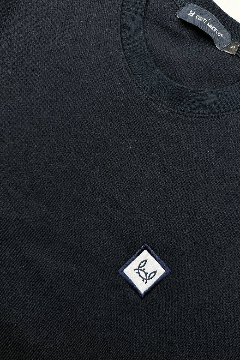 Navy sweatshirt zwart