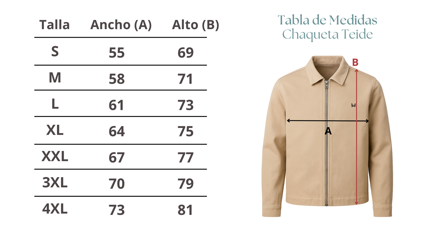 Lichte Beige Jas | Teide: XL