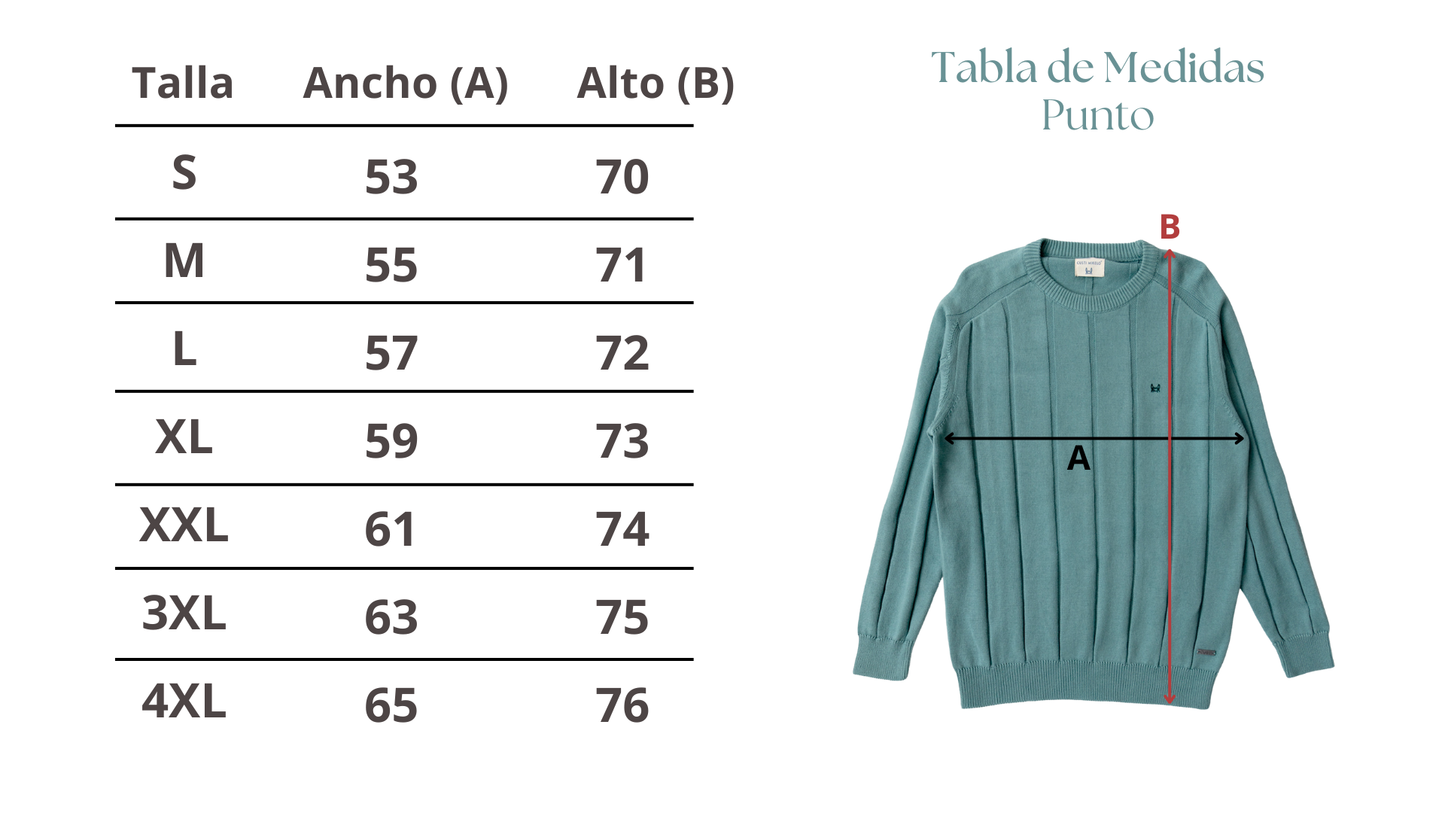 Jersey met verticale streep middengroen: S