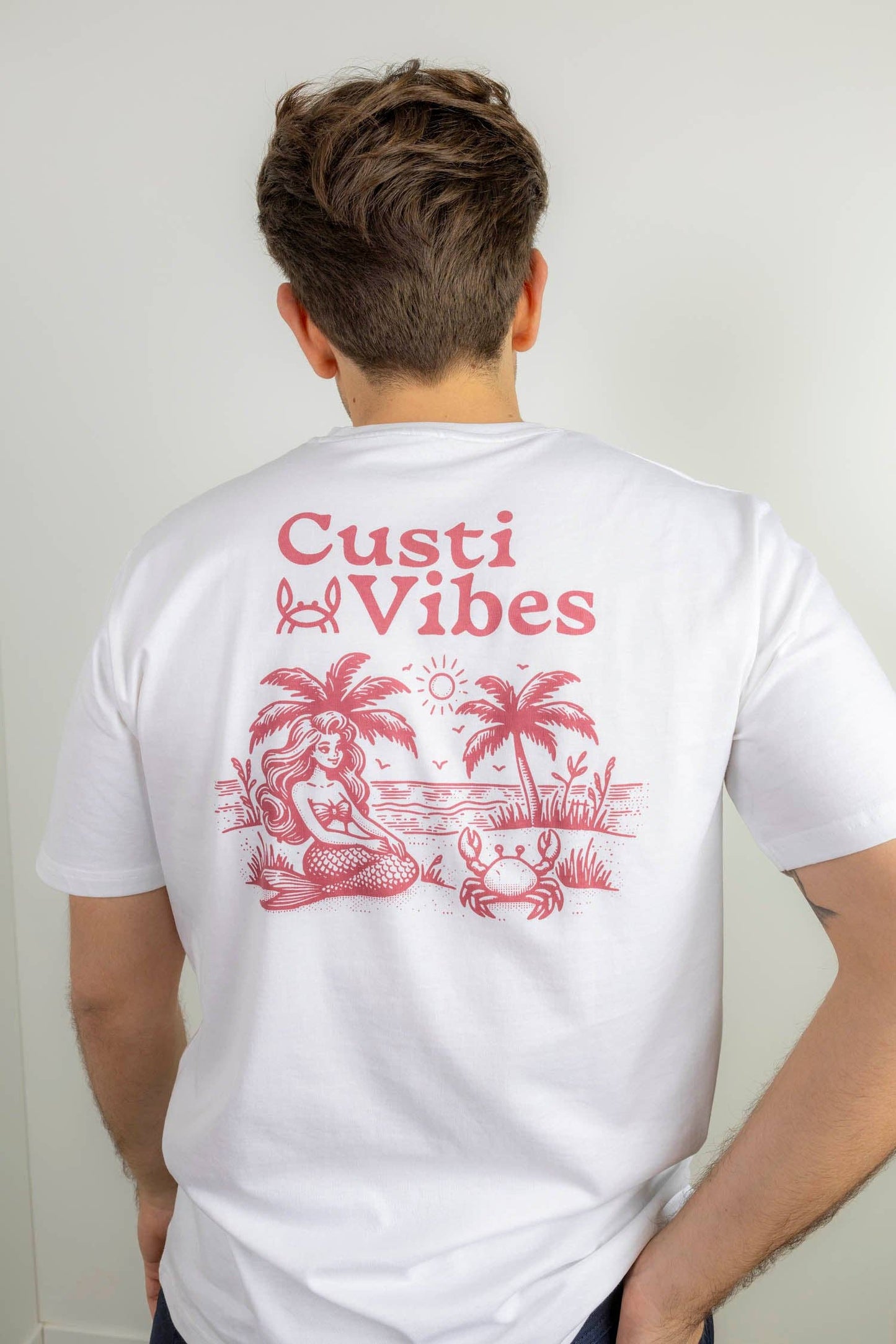 Wit Bordeaux Print T-shirt | Vibes: XL