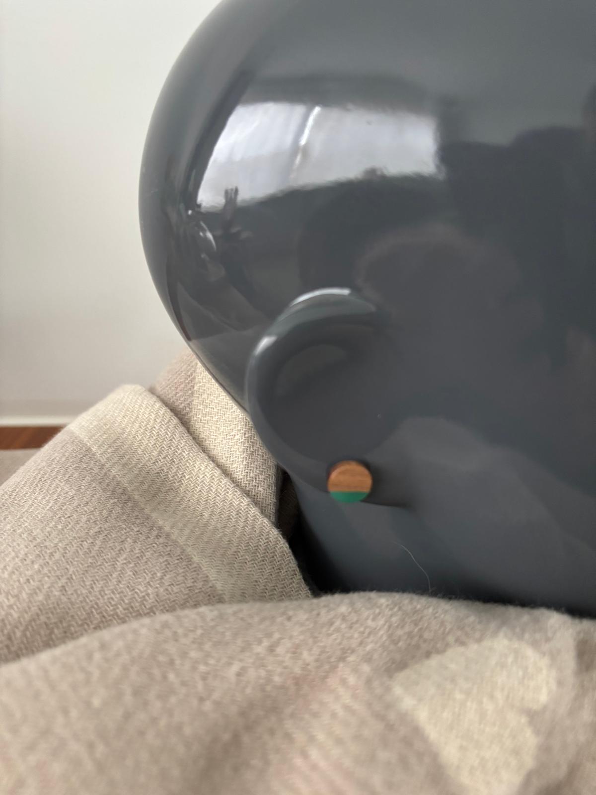 Oorbel Rondje bruin-groen