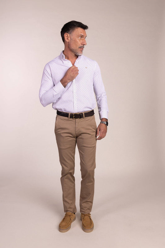 Beige Elastische Chino Broek | Jesulín: 42