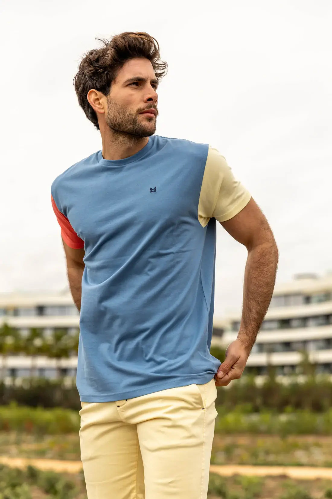 Blauw T-shirt Azulon