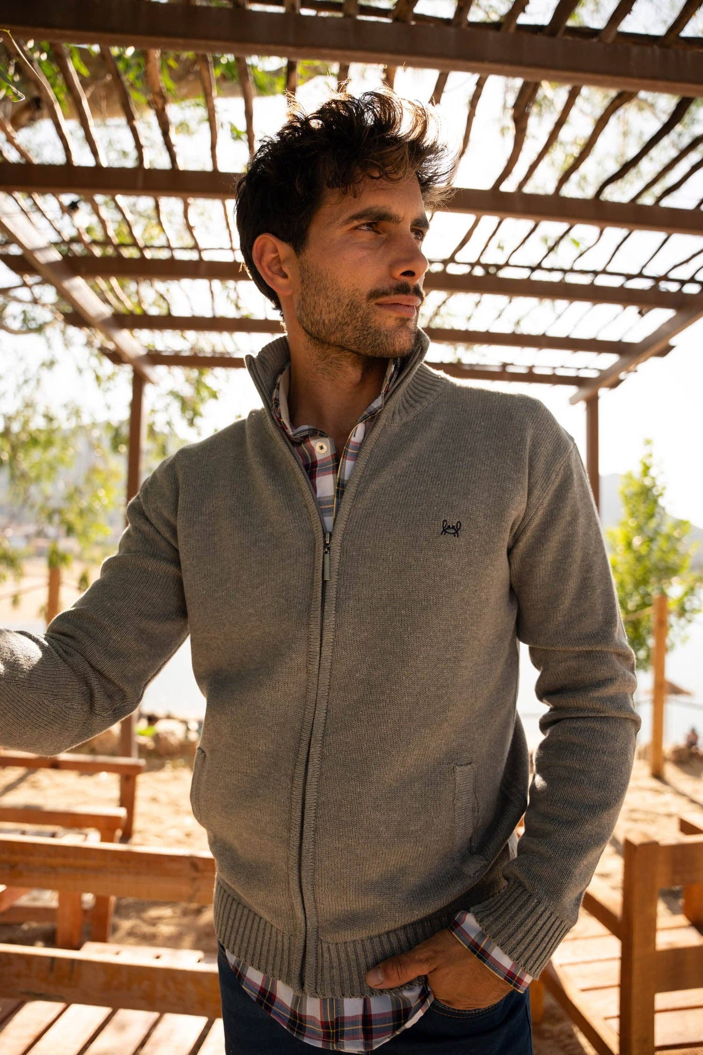 Rebeca Grijze ritssluiting