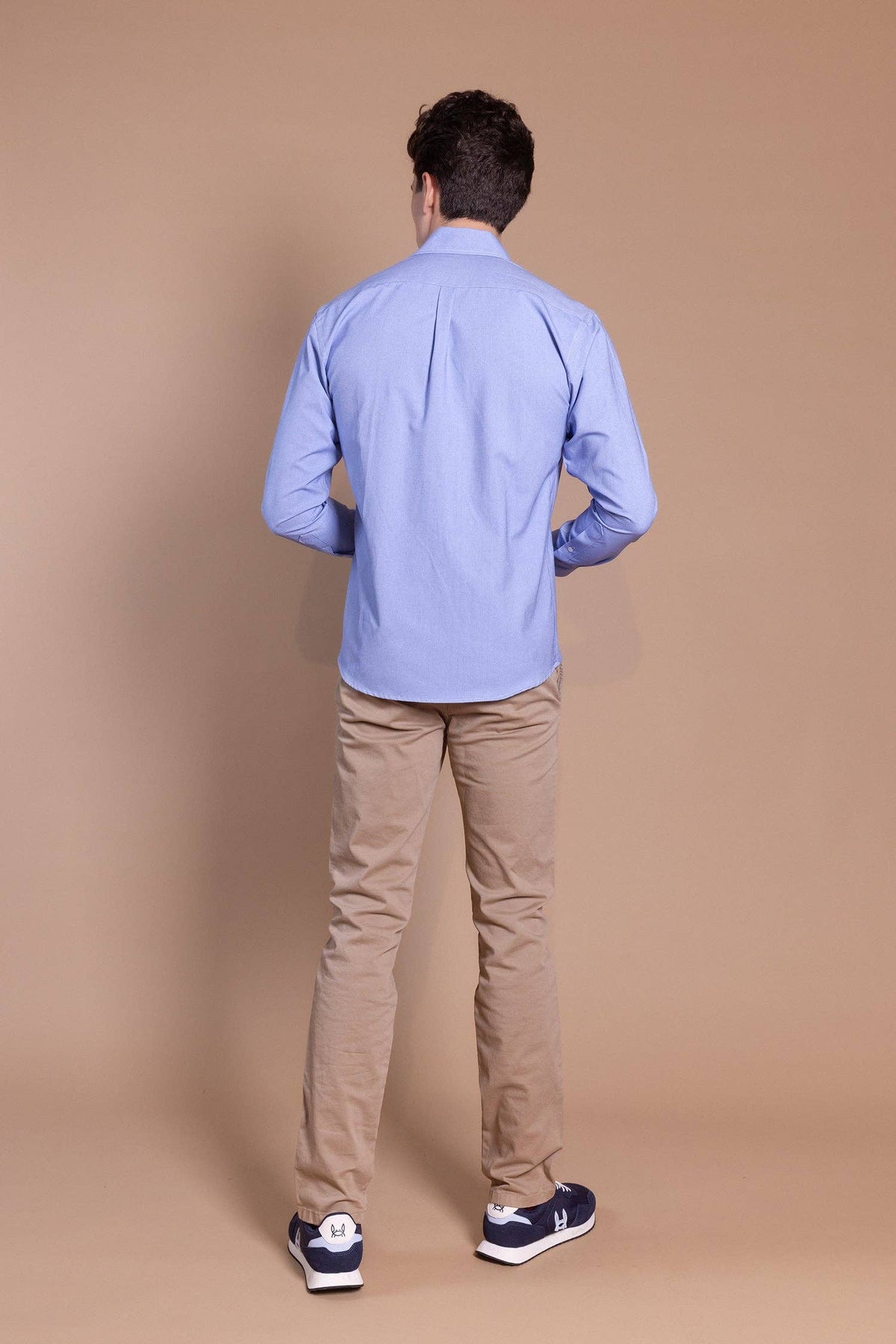Effen Oxford-overhemd blauw | Durcal: S (2)