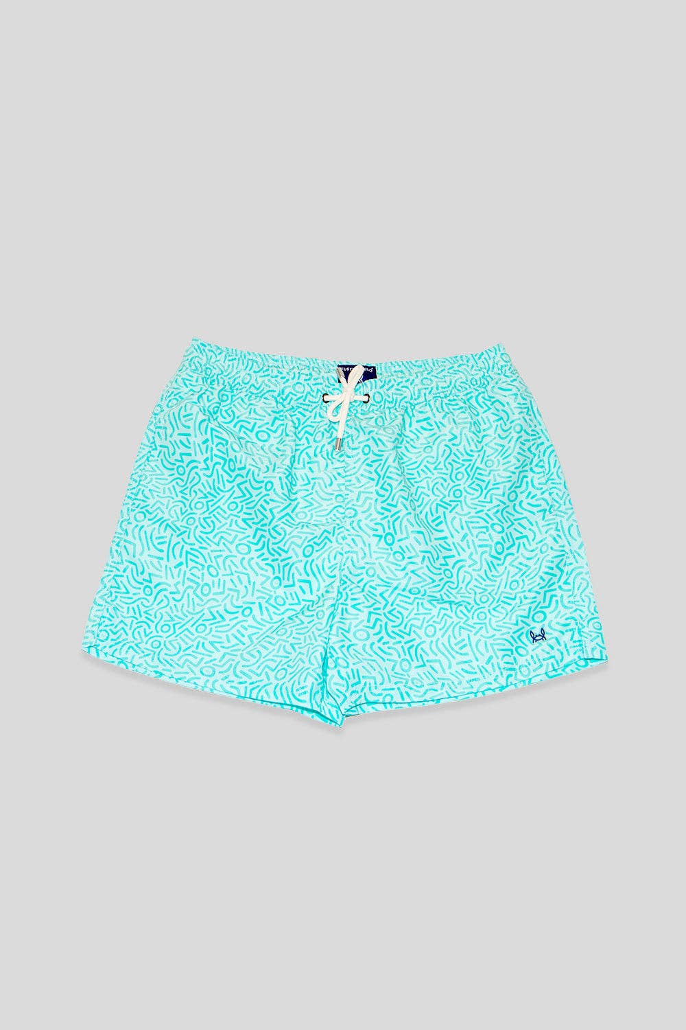 Badpak met graffiti-print in mint: L
