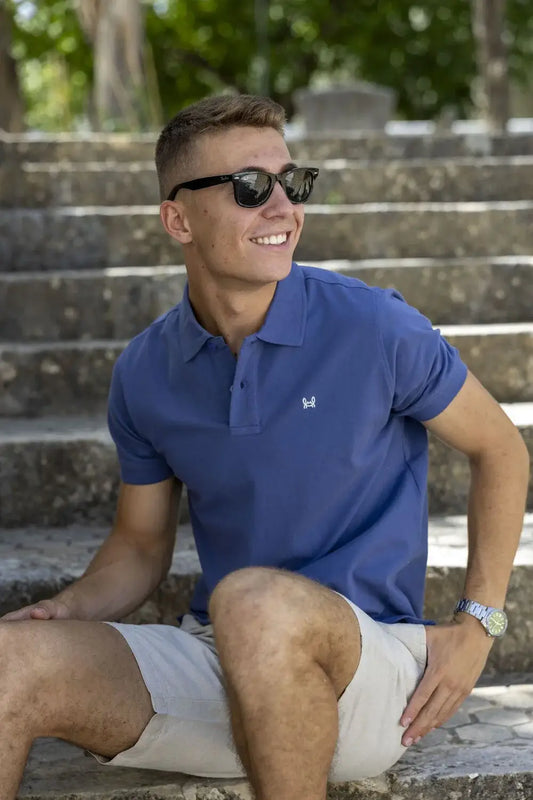 Blauwe basic polo | Taling