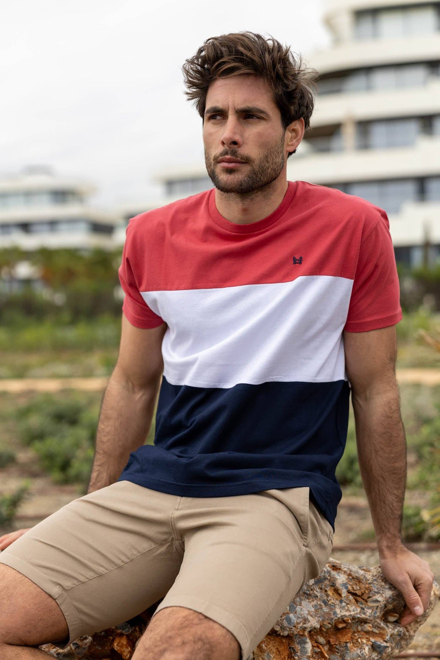 Driekleurig Kers T-shirt | Egypte: Kers / S