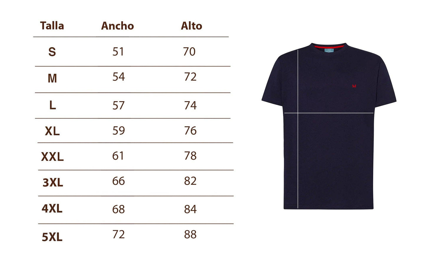 Zuurblauw Basis T-shirt: S