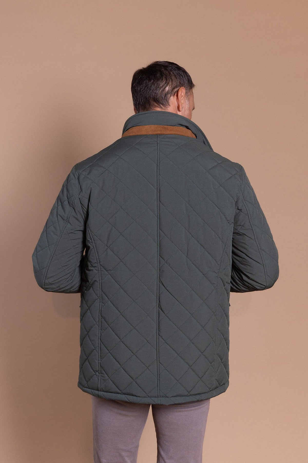Husky-jas met ruitpatroon, groen: M
