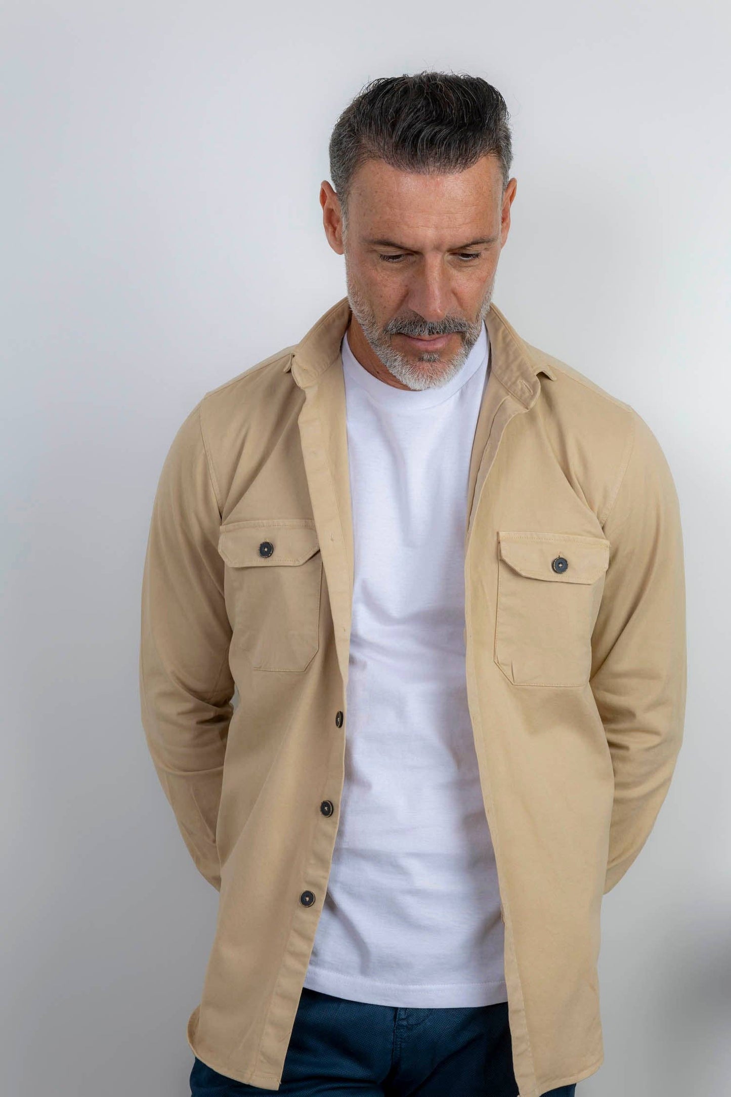 Beige overhemd | Cazorla