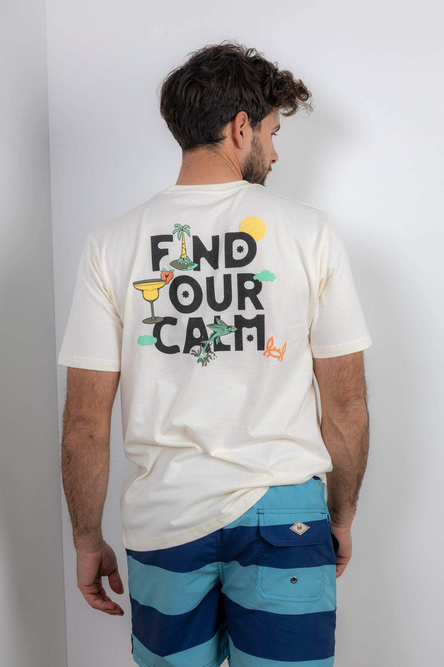 Find your calm T-shirt Crème | Goa