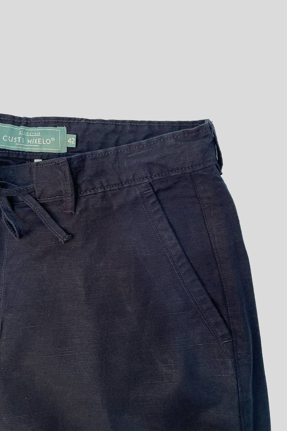 Navy linnen bermuda: 40