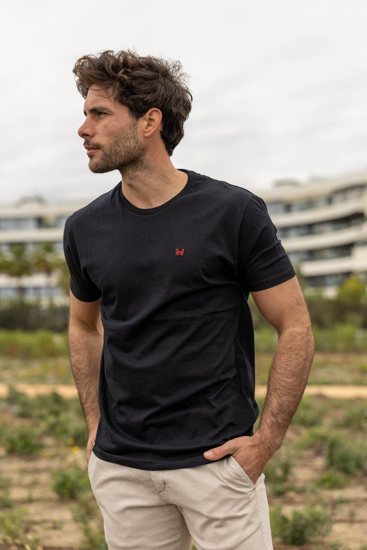 Basic zwart t-shirt: Zwart / S