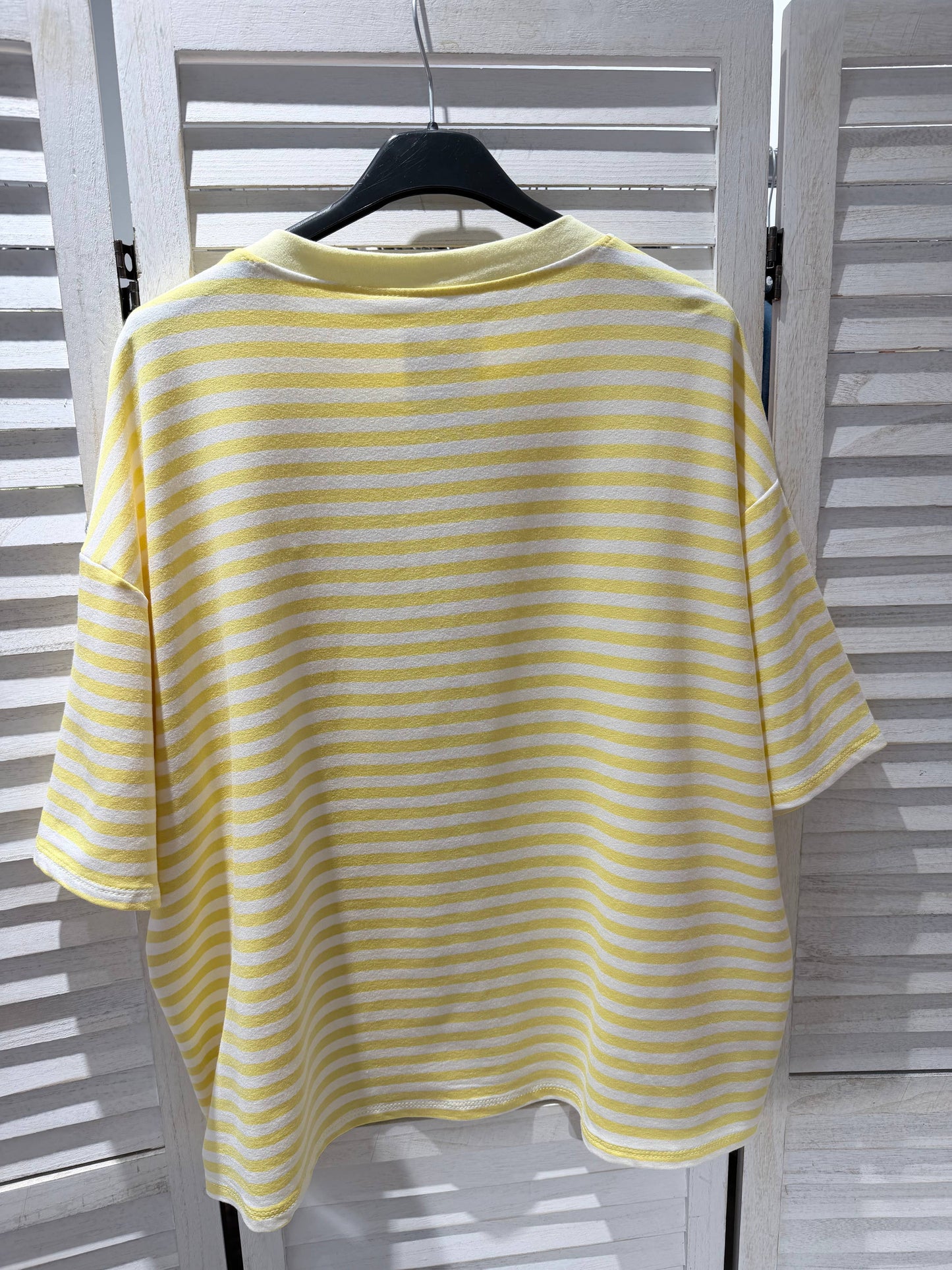 Gestreept T-shirt: Wit / JIJ