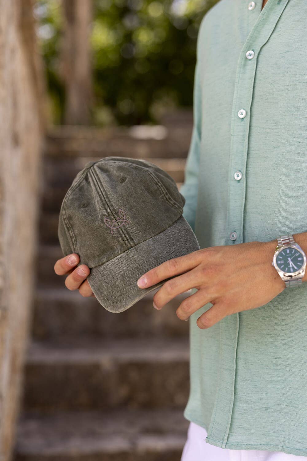 Petje Kaki Groene Krab | Custi Mikelo