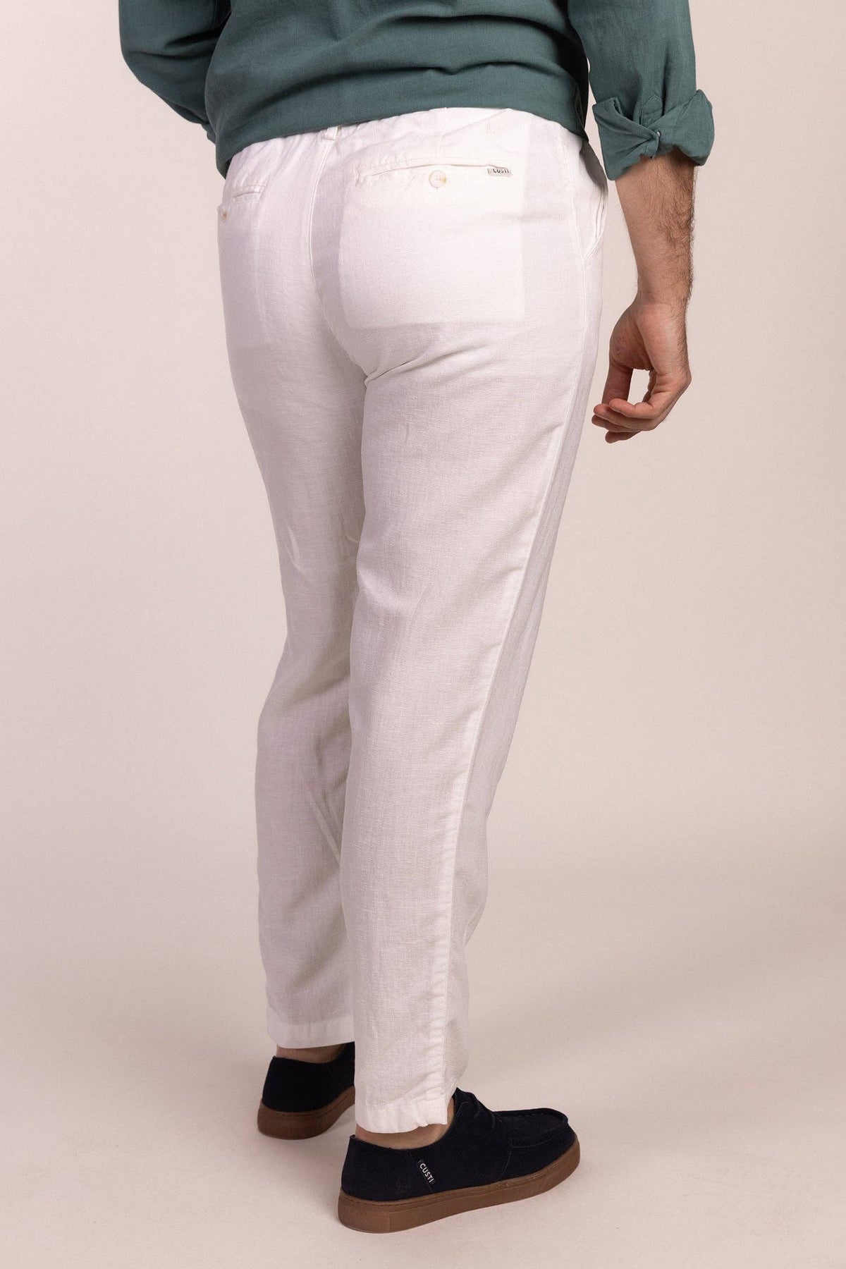 Witte linnen broek | Ibiza: 38