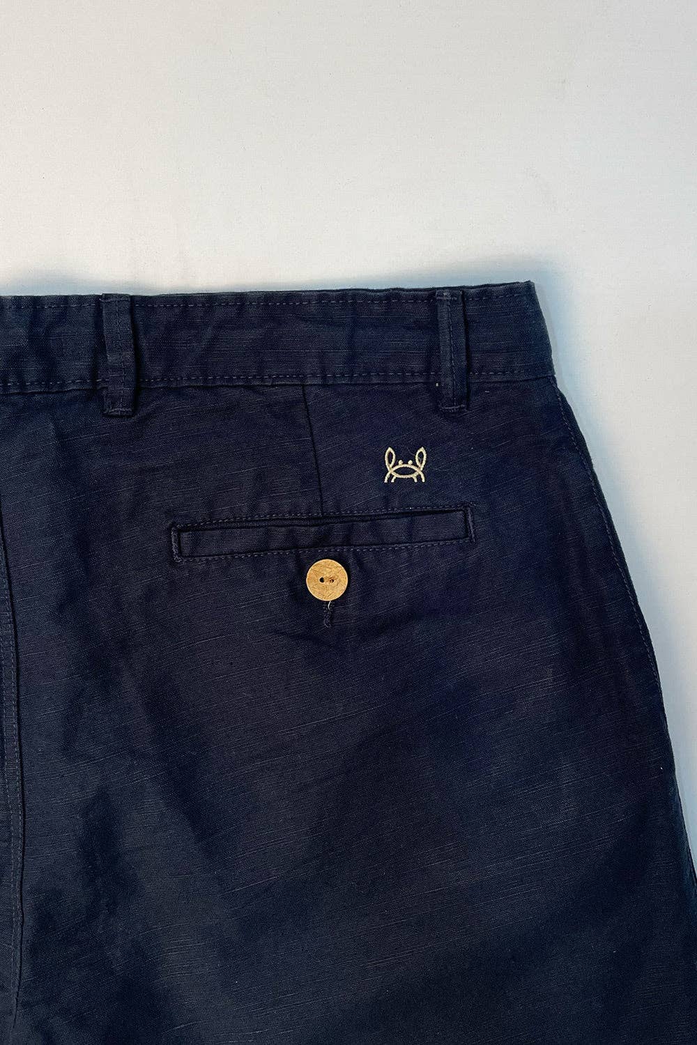 Navy linnen bermuda: 40