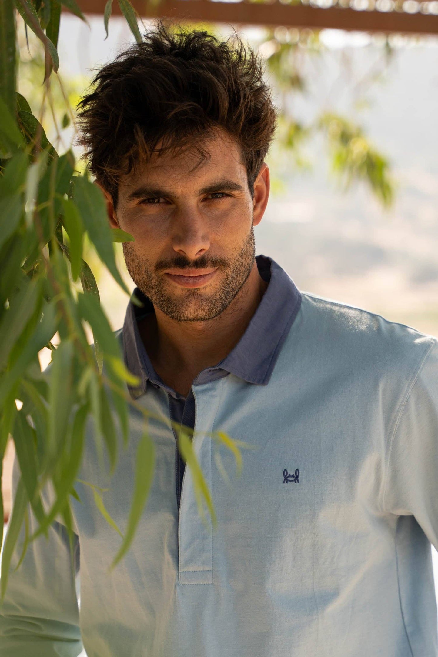 Glacier Blue Smooth rugbypolo | Lugo