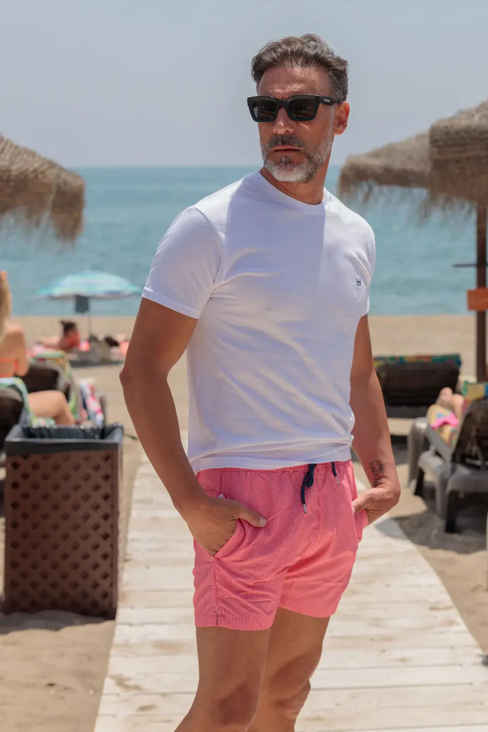 Wit T-shirt in basic stijl