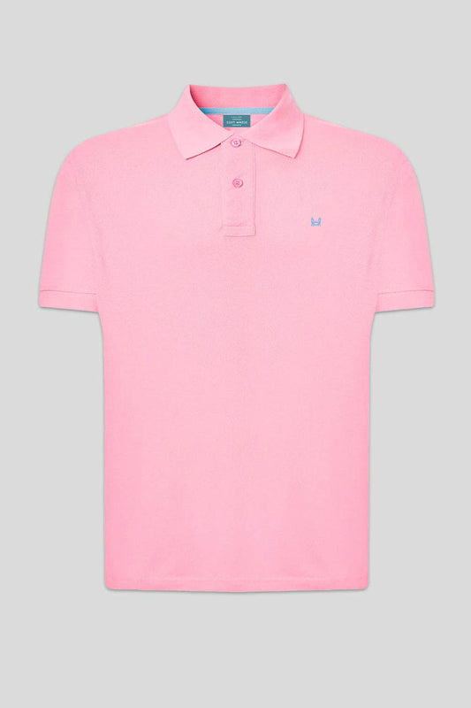 Basic polo shirt in roze: Roos / XL