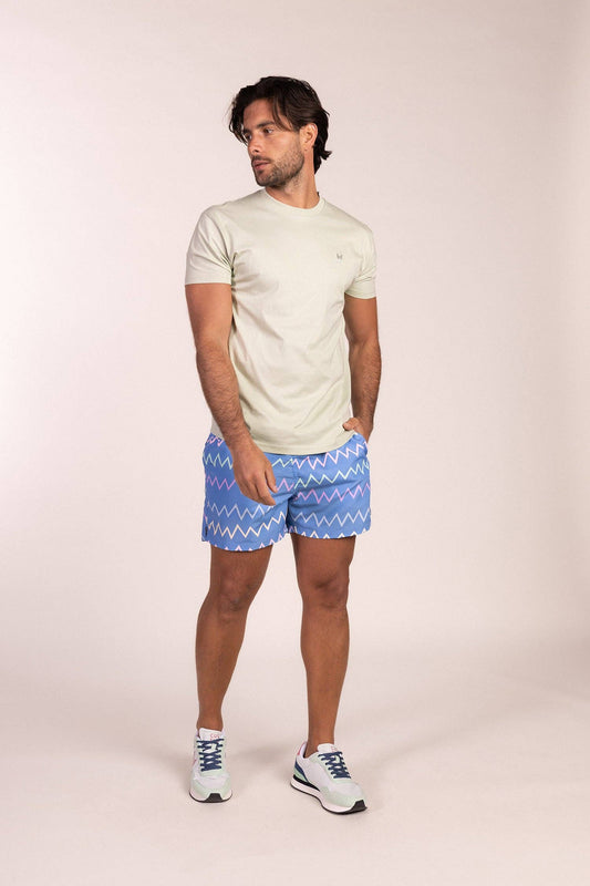 Pastelgroen T-shirt met Korte Mouwen: M