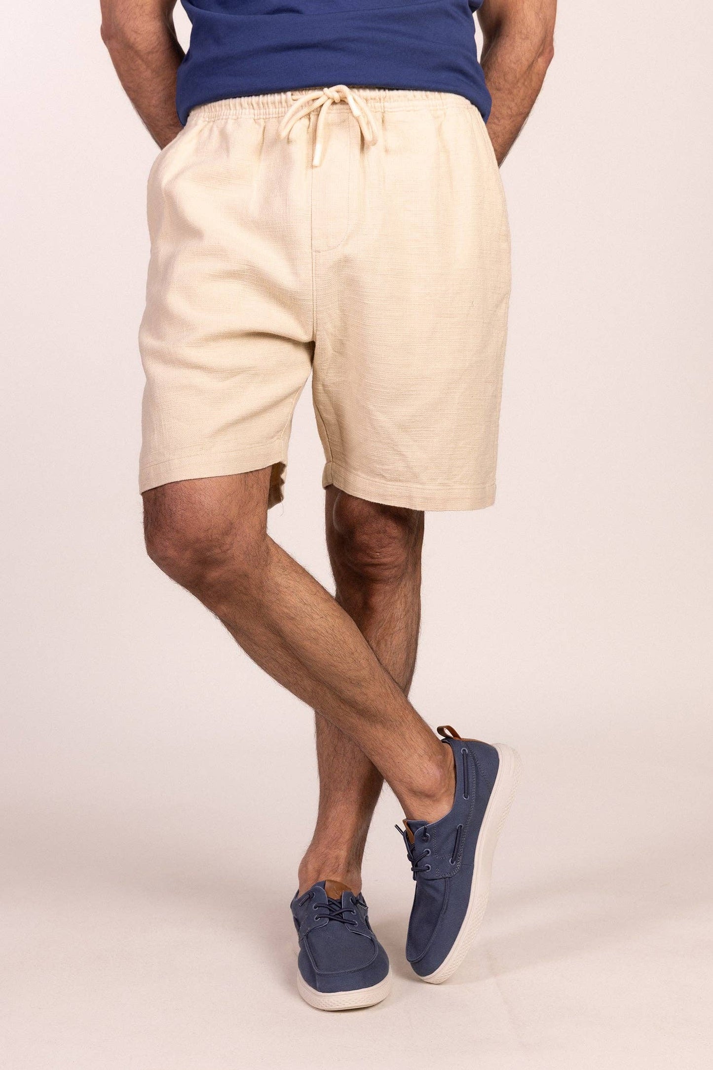 Bermudashort beige | Dobby