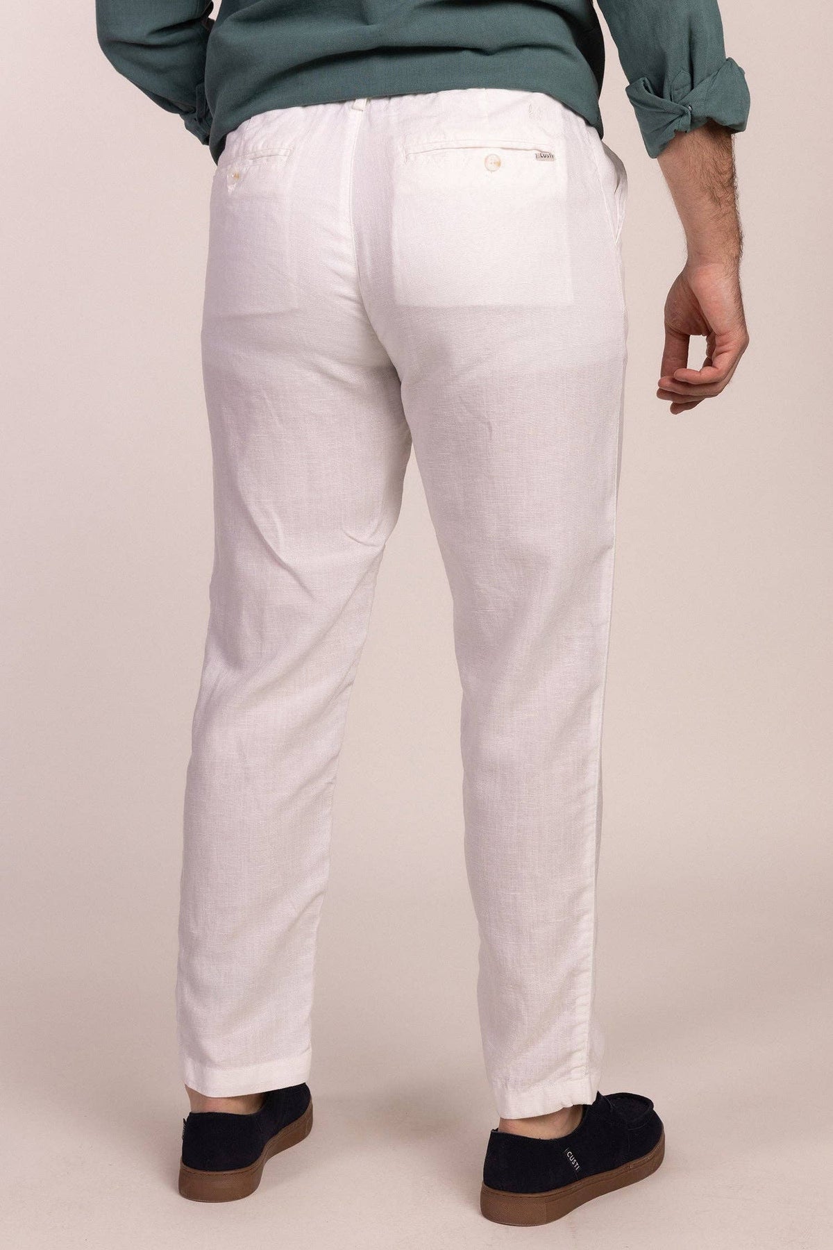 Witte linnen broek | Ibiza: 38