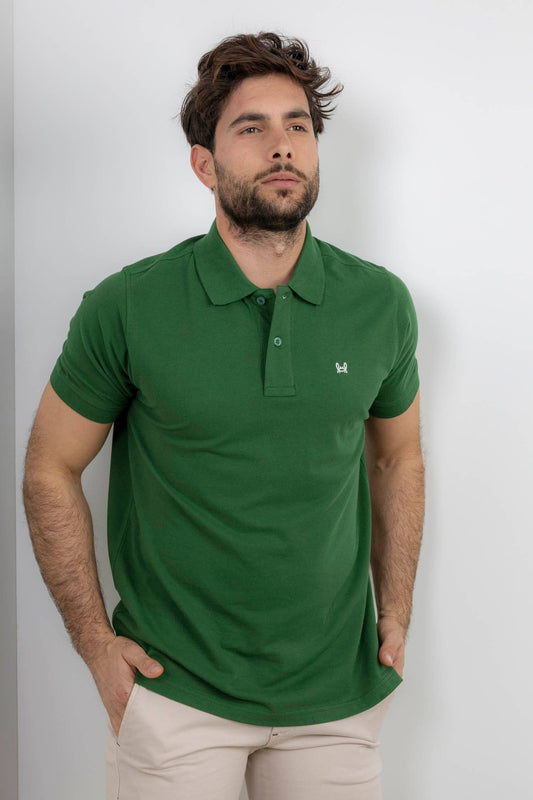 Basis Poloshirt Fles: L