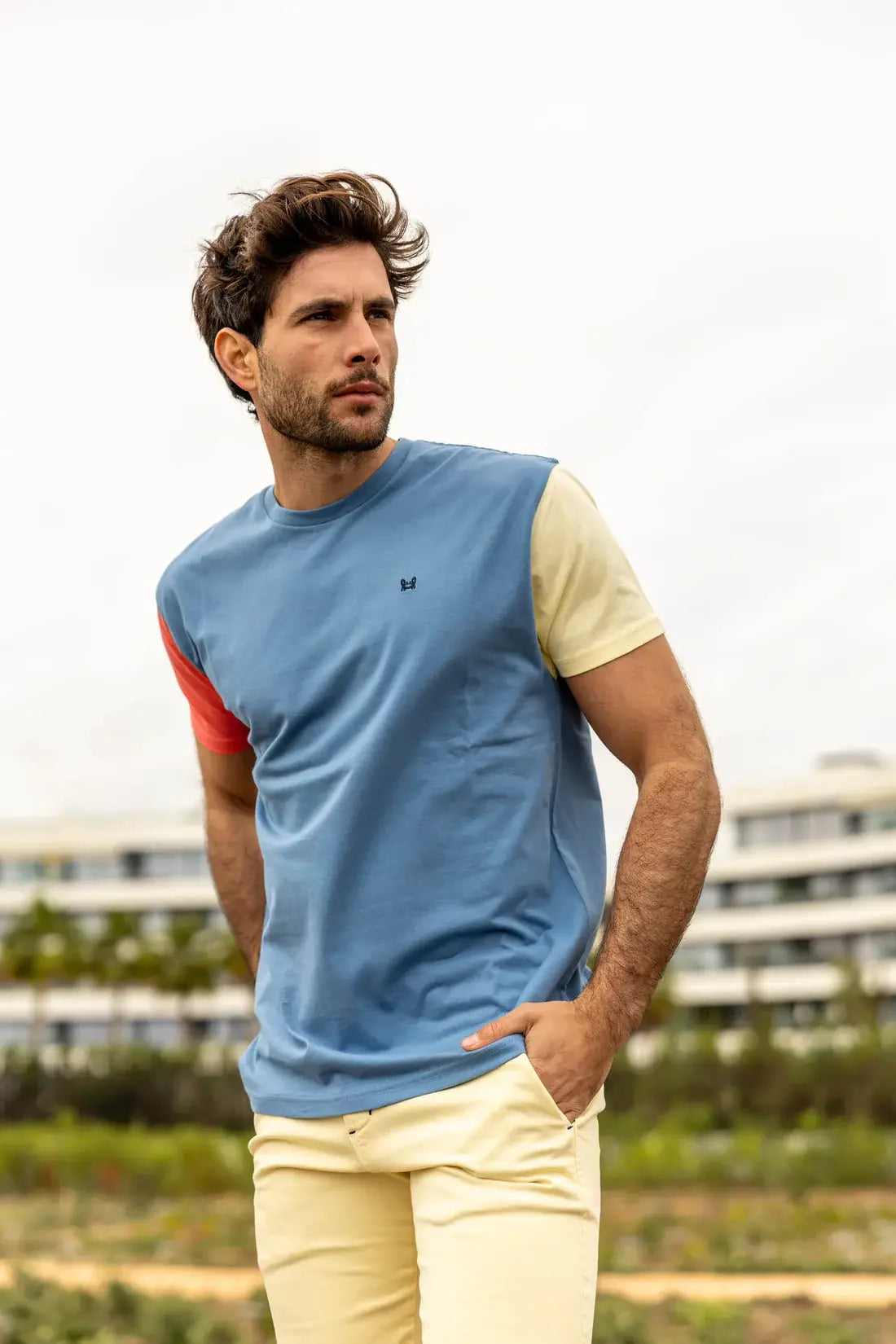 Blauw T-shirt Azulon