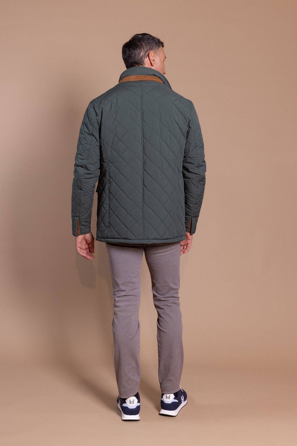 Husky-jas met ruitpatroon, groen: M