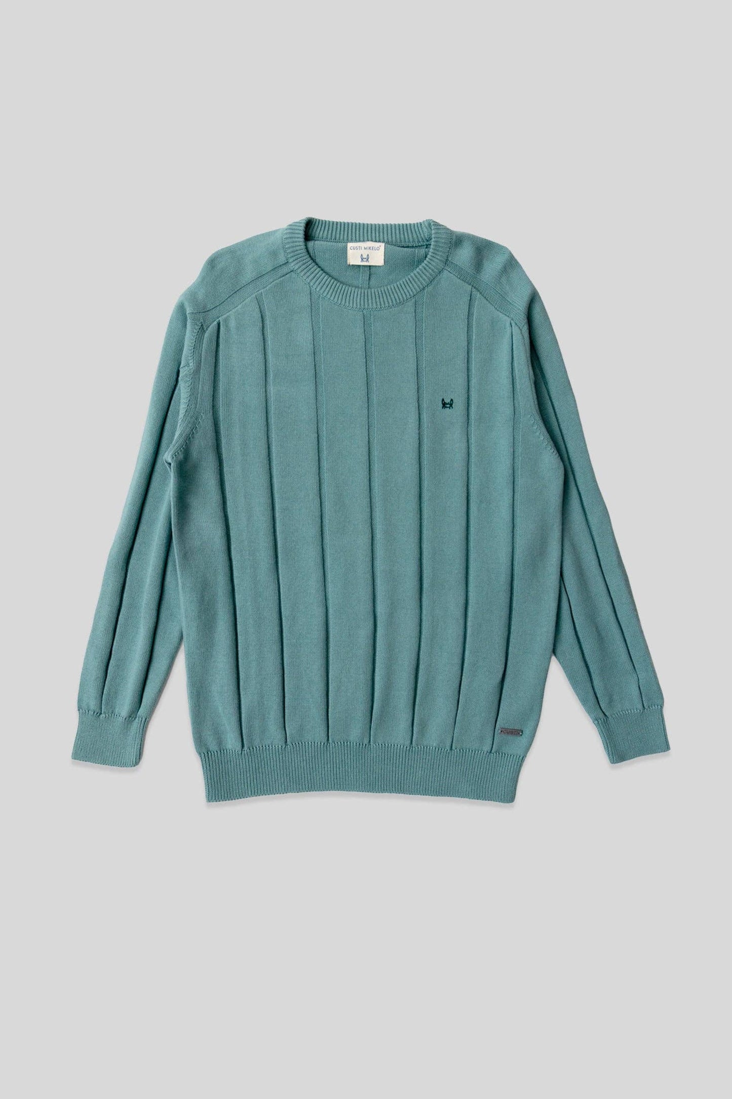 Jersey met verticale streep middengroen: S