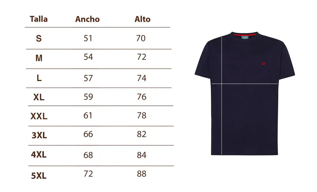 Marineblauw T-shirt 1989