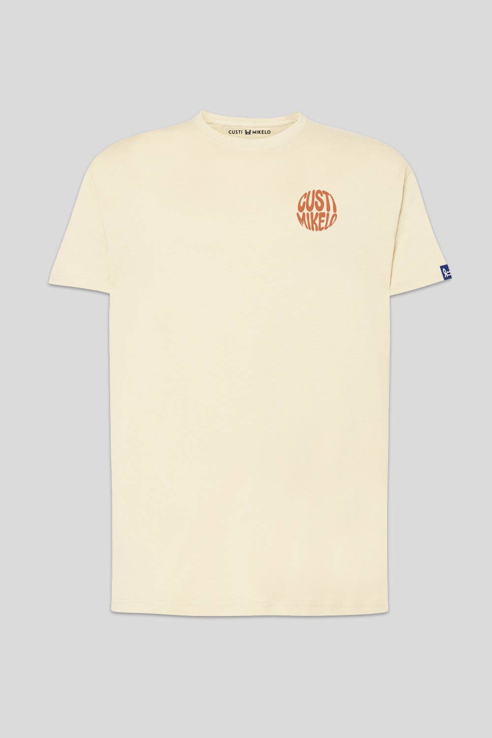 T-shirt Print Circle Beige: L
