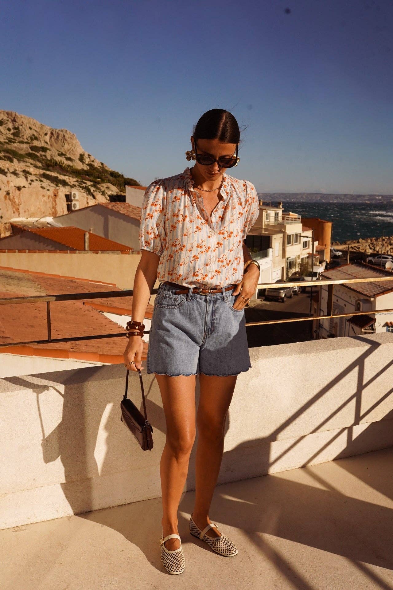 Blouse Zépahara: Bleu / L