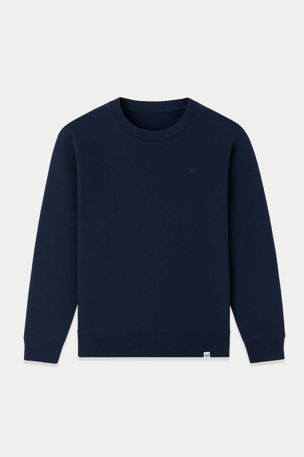 Perzikzachte Sweater | Marineblauw: Marine / L