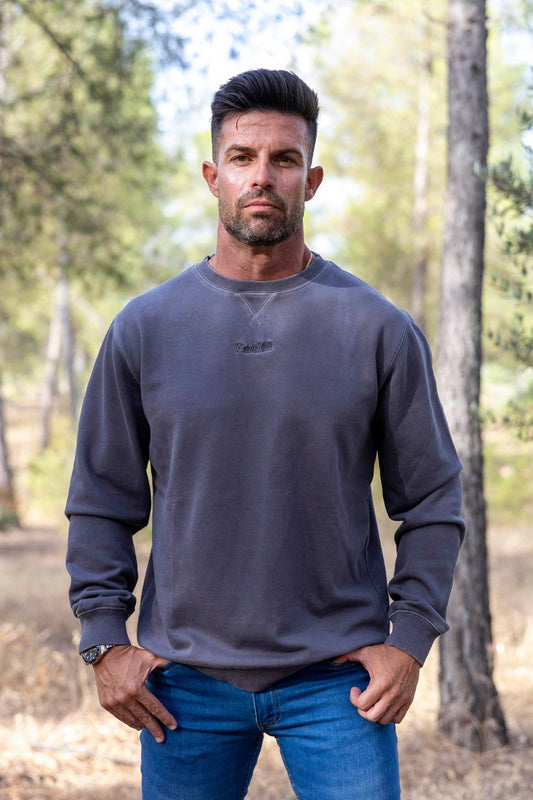 Grijze Gewassen Sweater | Palermo