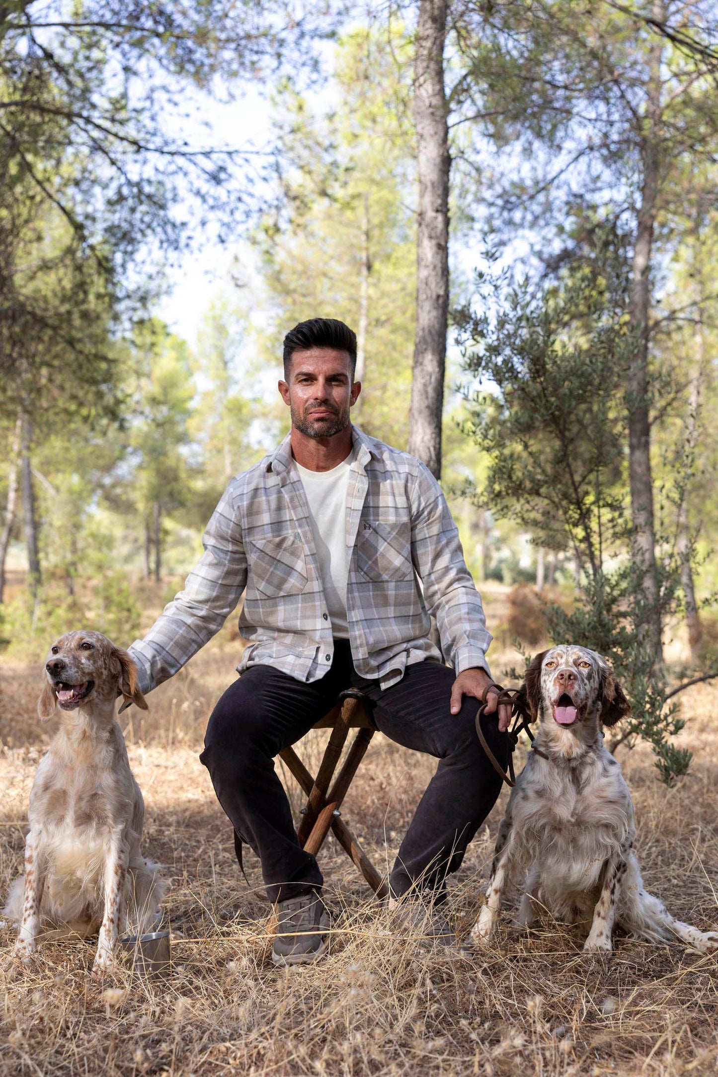 Beige Grijze Flanellen Overhemd | Castril: M (3)